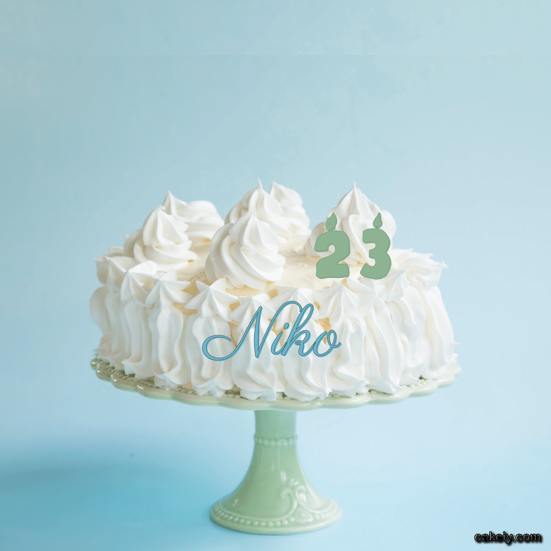 Creamy White Forest Cake for Niko
