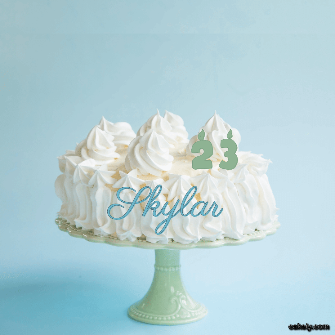 Creamy White Forest Cake for Skylar