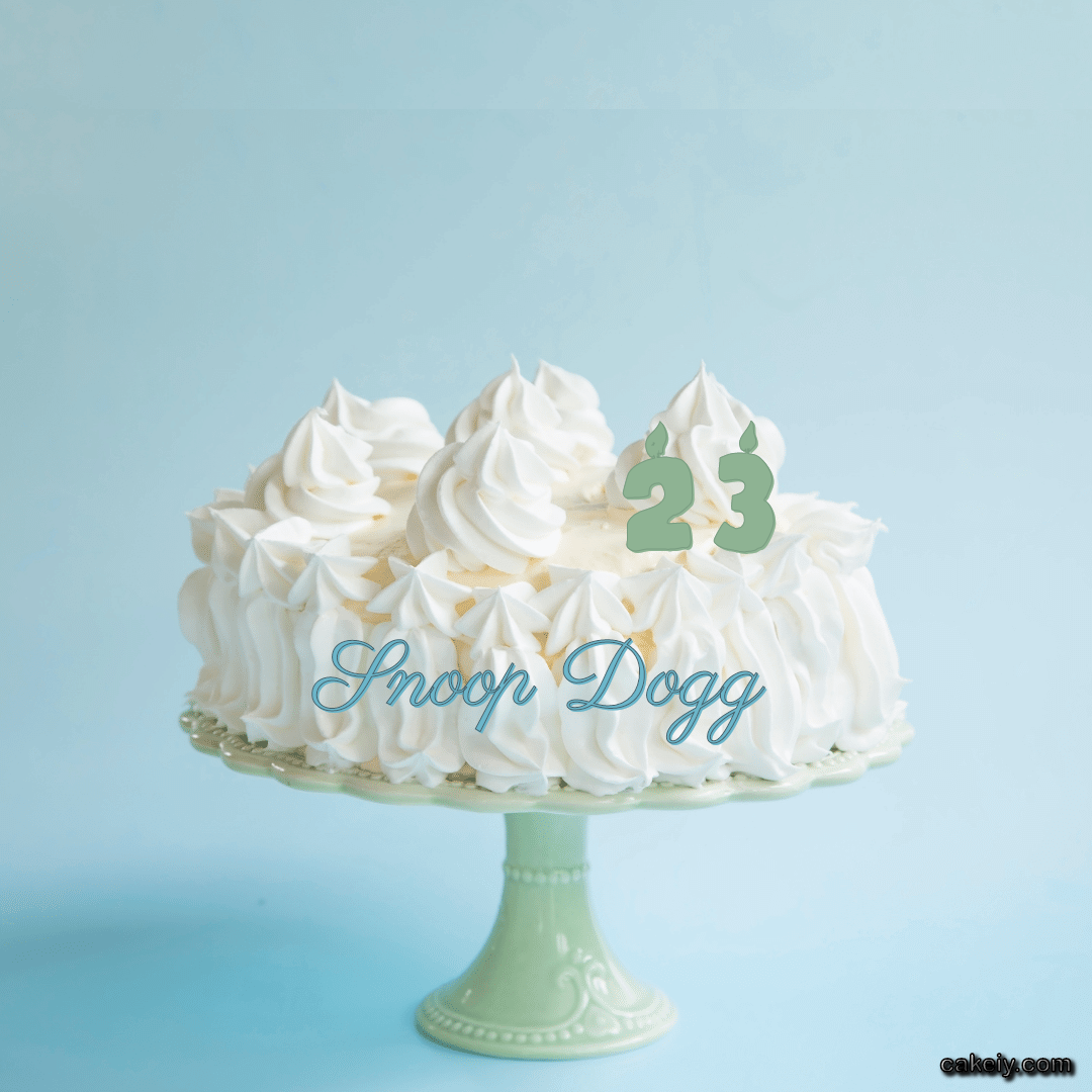 Creamy White Forest Cake for Snoop Dogg