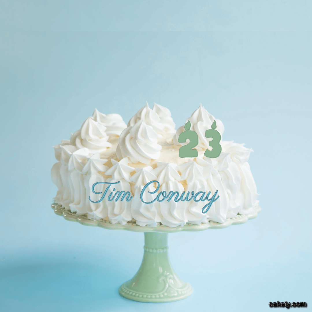 Creamy White Forest Cake for Tim Conway