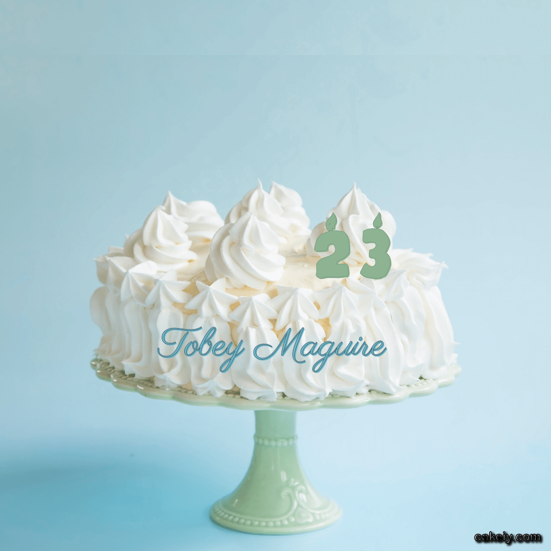 Creamy White Forest Cake for Tobey Maguire