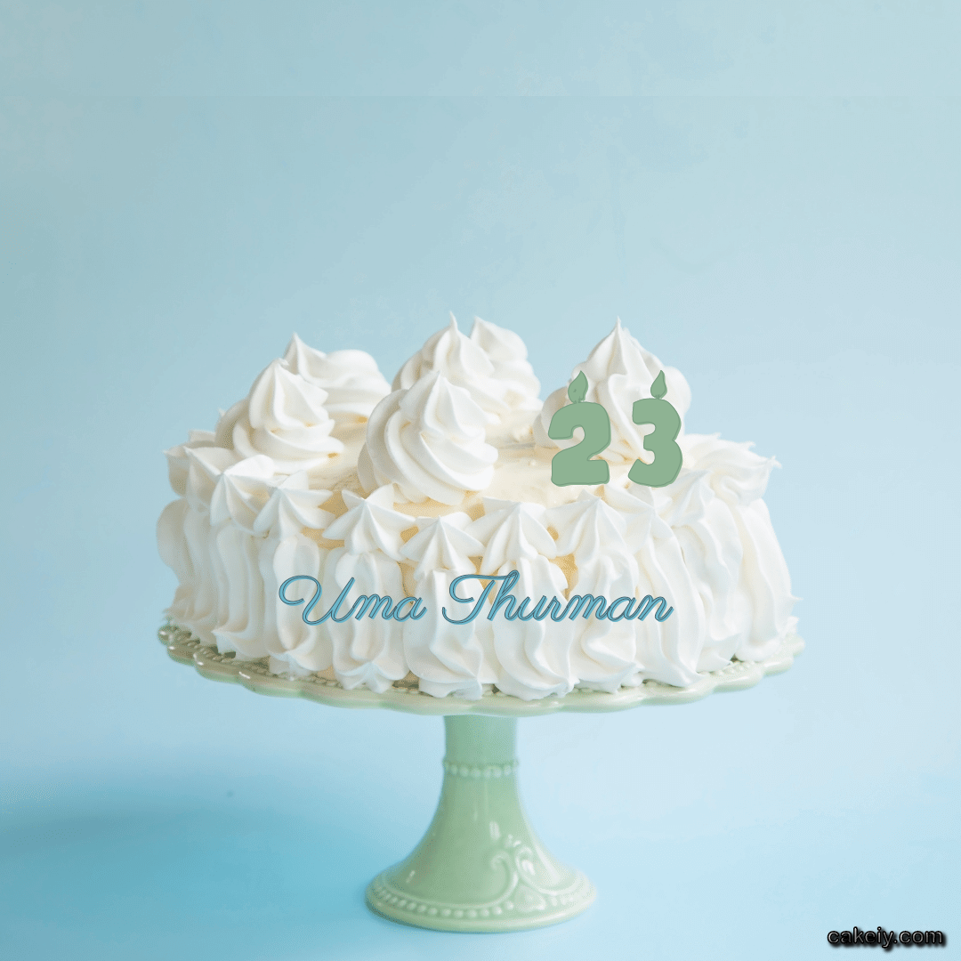 Creamy White Forest Cake for Uma Thurman