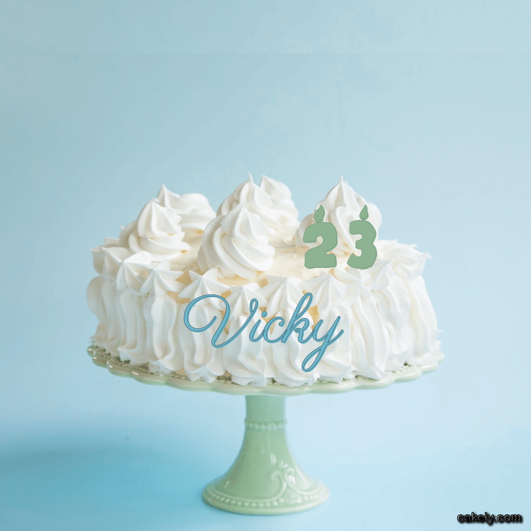 Creamy White Forest Cake for Vicky