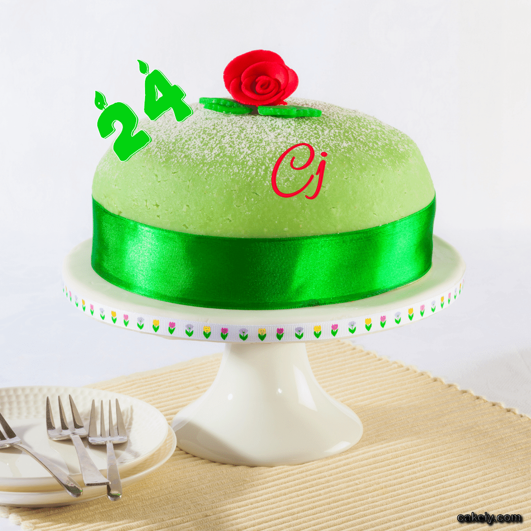 Eid Green Cake for Cj