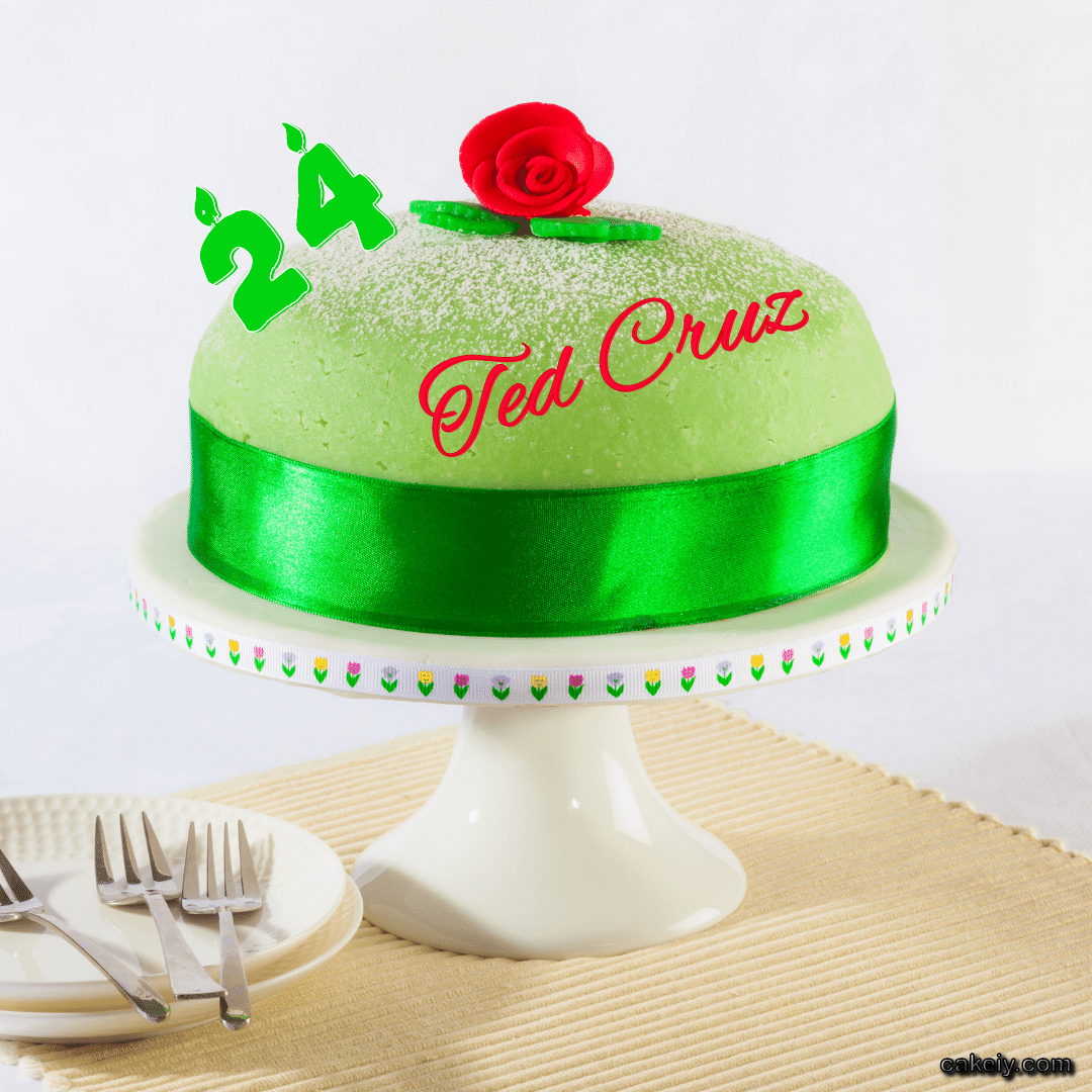 Eid Green Cake for Ted Cruz