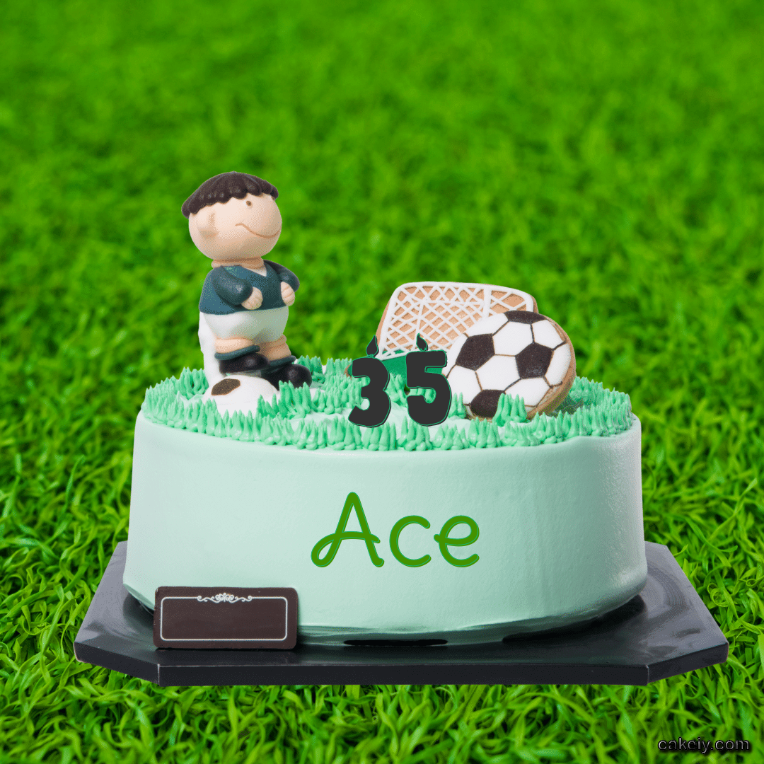 Football soccer Cake for Ace