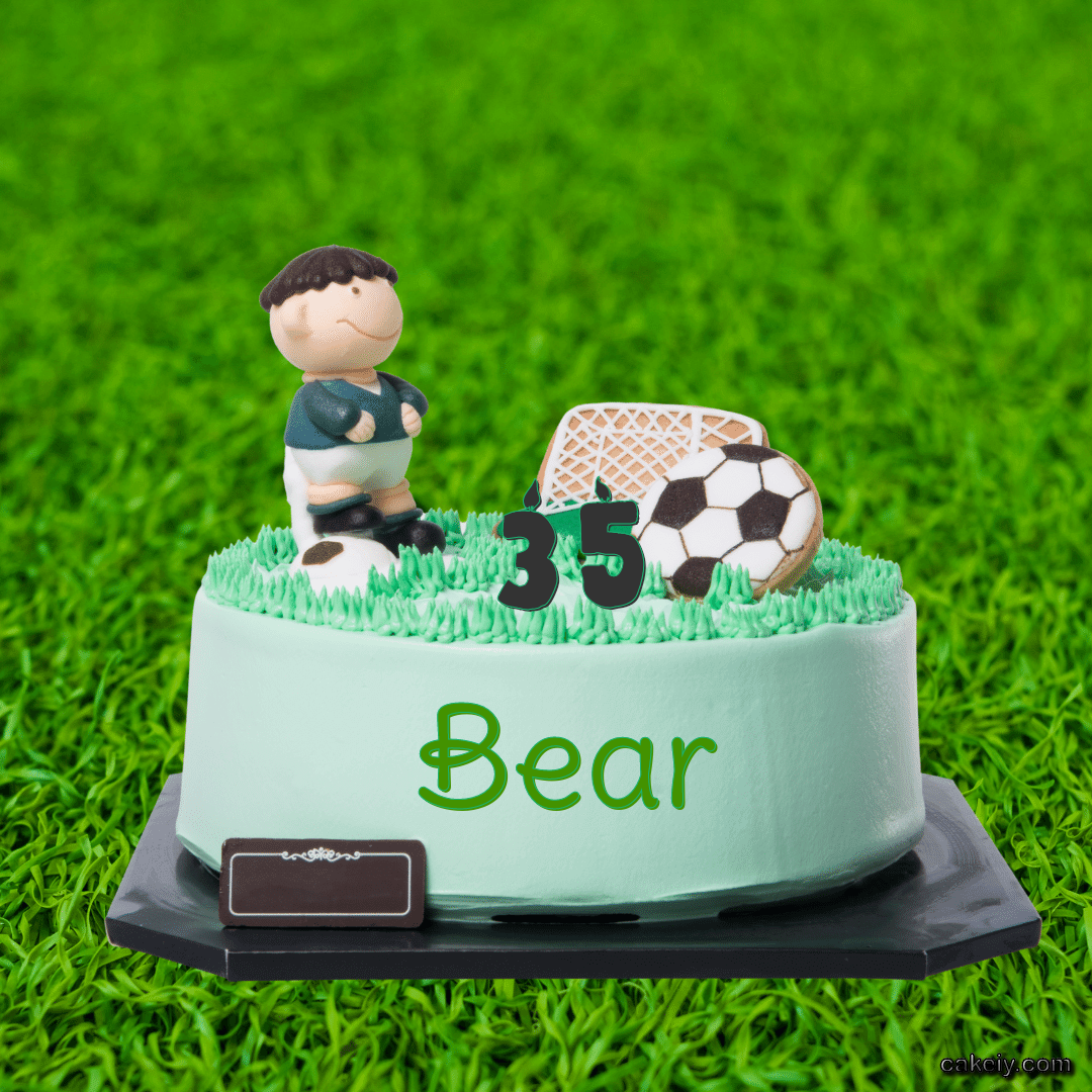 Football soccer Cake for Bear