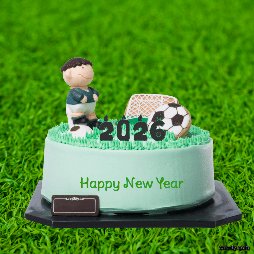 Football Soccer Cake for Your Name