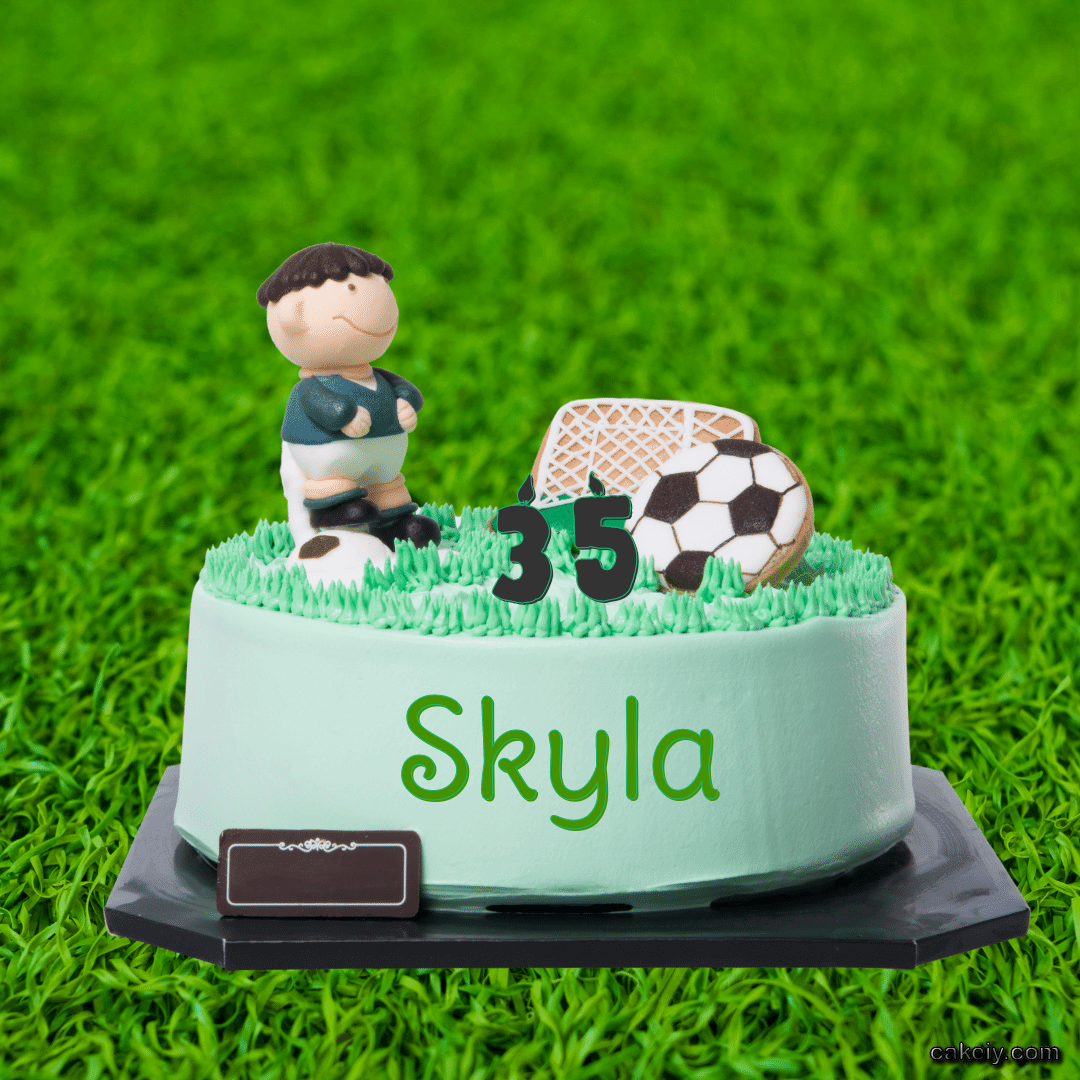Football soccer Cake for Skyla