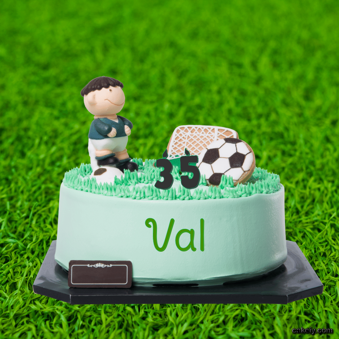 Football soccer Cake for Val