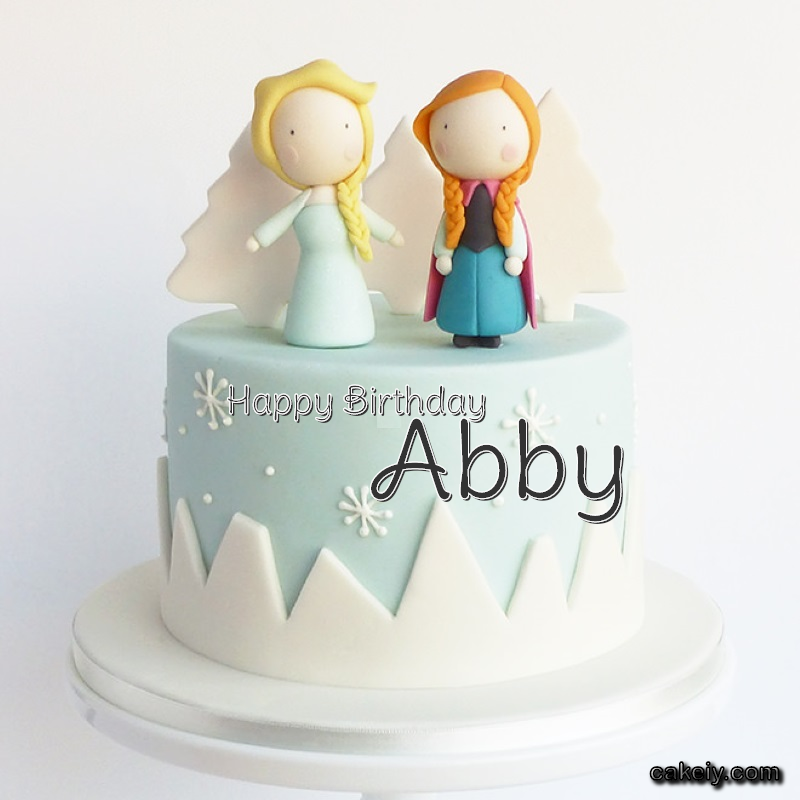 Frozen Sister Cake Elsa for Abby