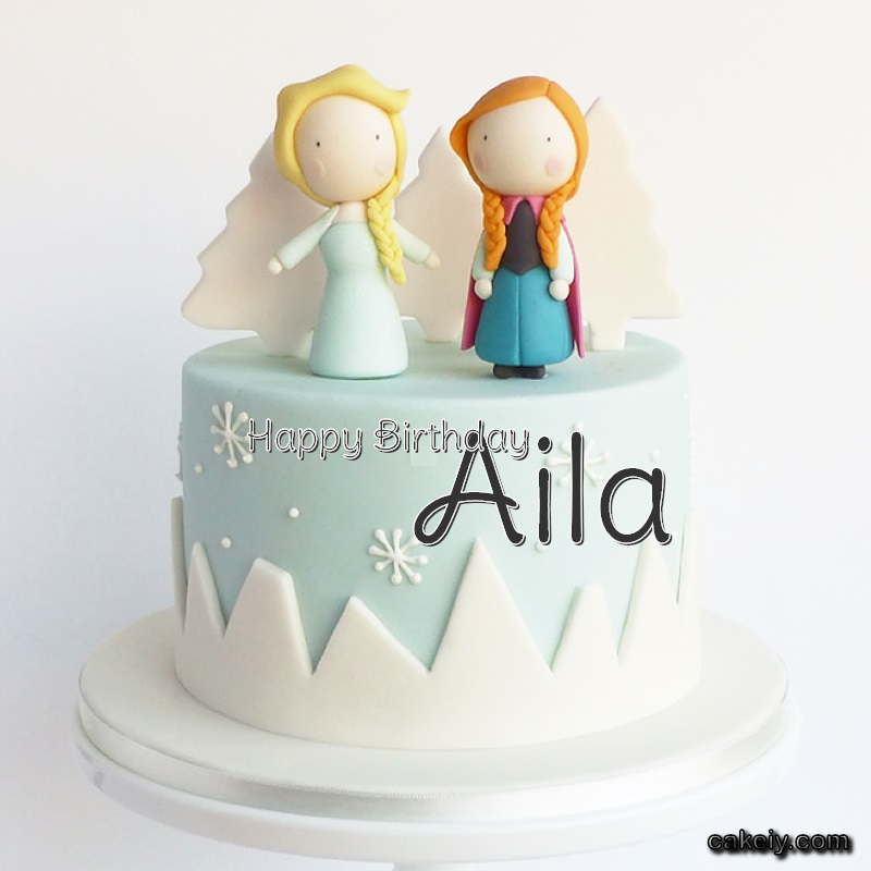 Frozen Sisters Cake Elsa for Aila