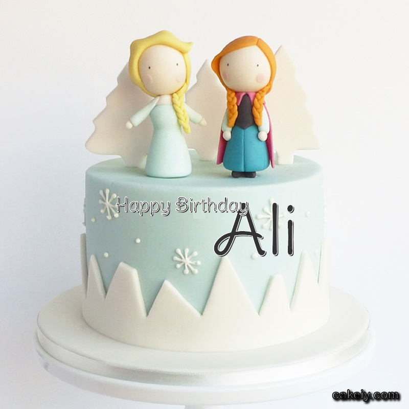 Frozen Sisters Cake Elsa for Ali