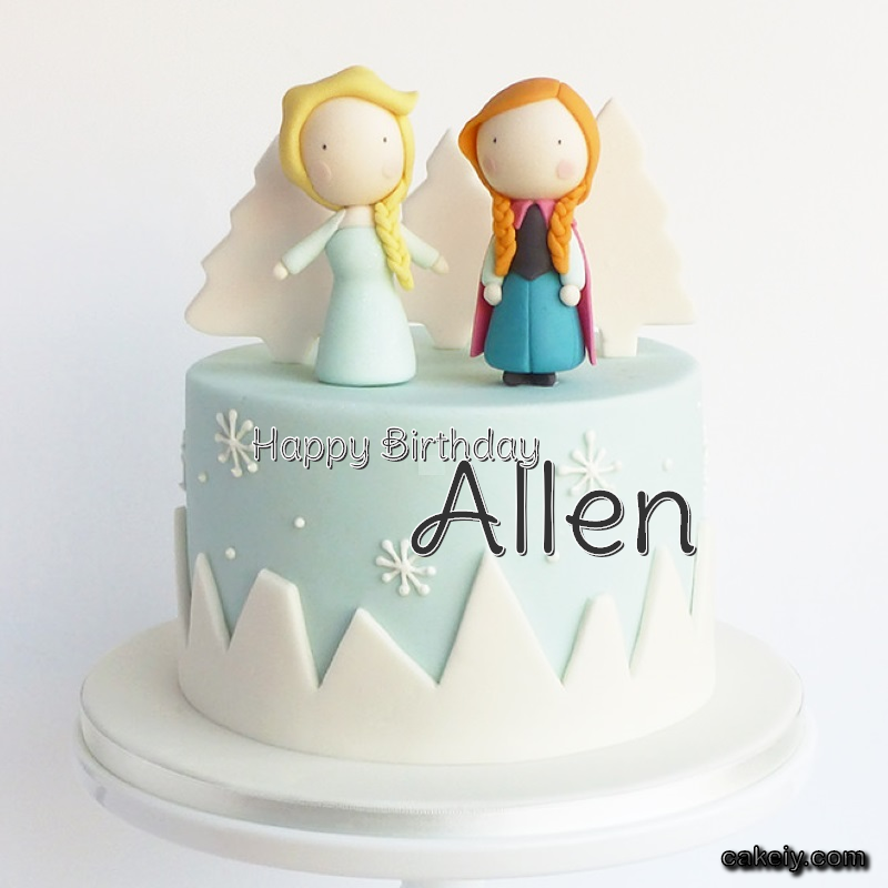 Frozen Sisters Cake Elsa for Allen