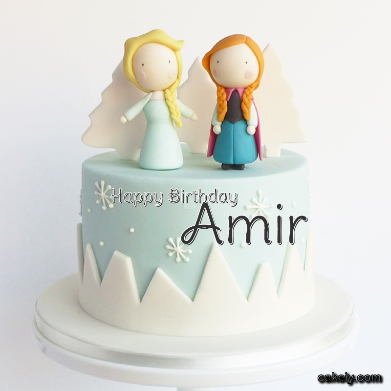 Frozen Sisters Cake Elsa for Amir