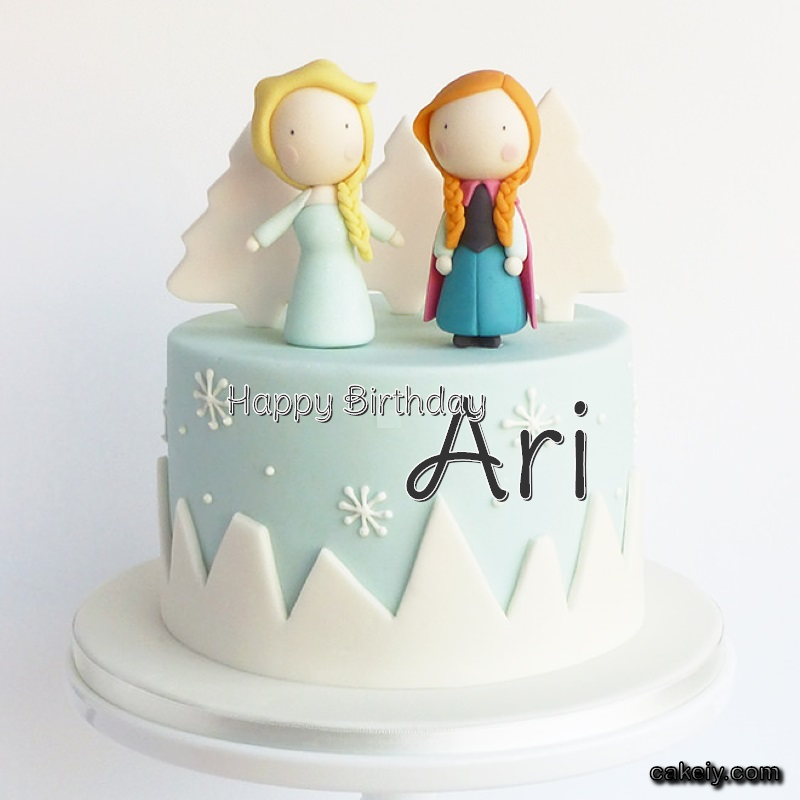 Frozen Sisters Cake Elsa for Ari