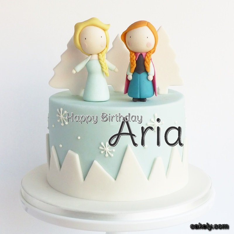 Frozen Sisters Cake Elsa for Aria