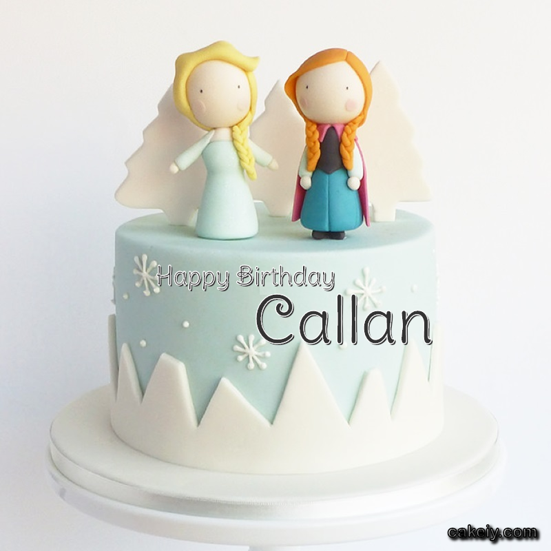 Frozen Sister Cake Elsa for Callan