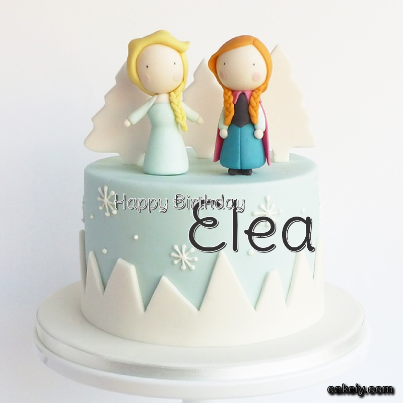 Frozen Sister Cake Elsa for Elea