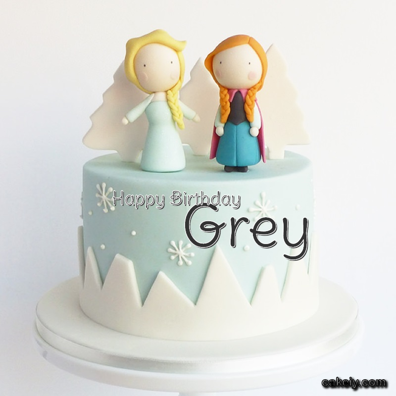 Frozen Sisters Cake Elsa for Grey