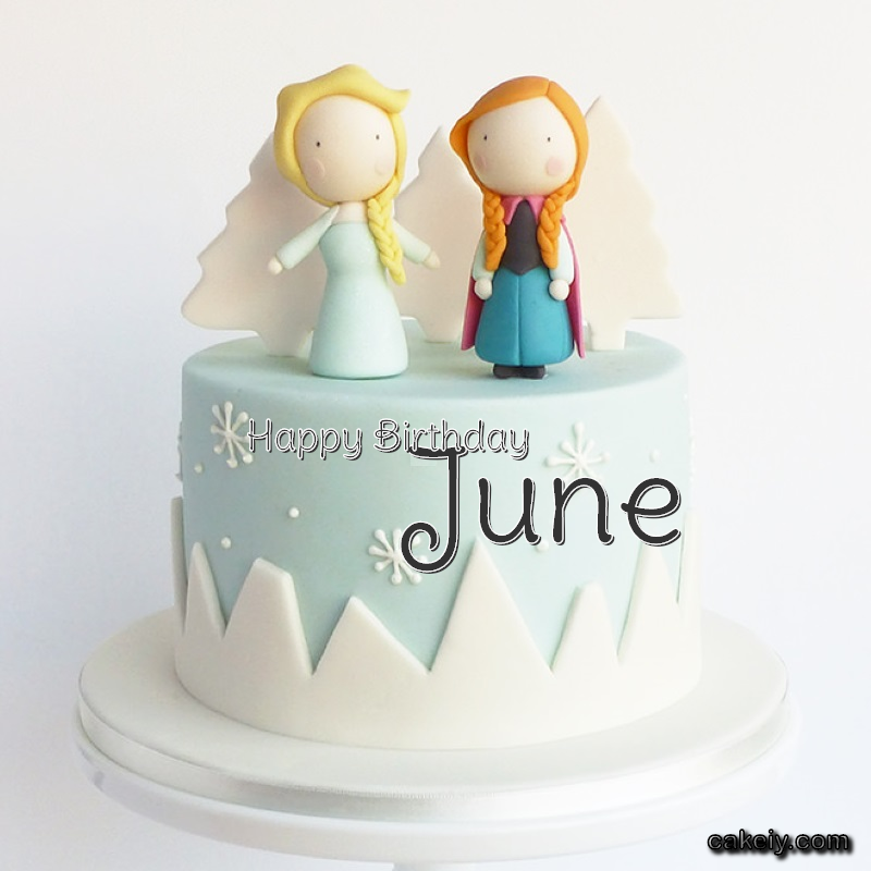 Frozen Sister Cake Elsa for June