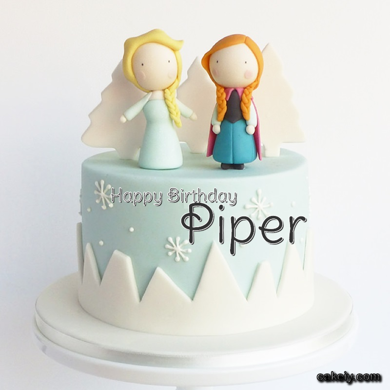 Frozen Sisters Cake Elsa for Piper