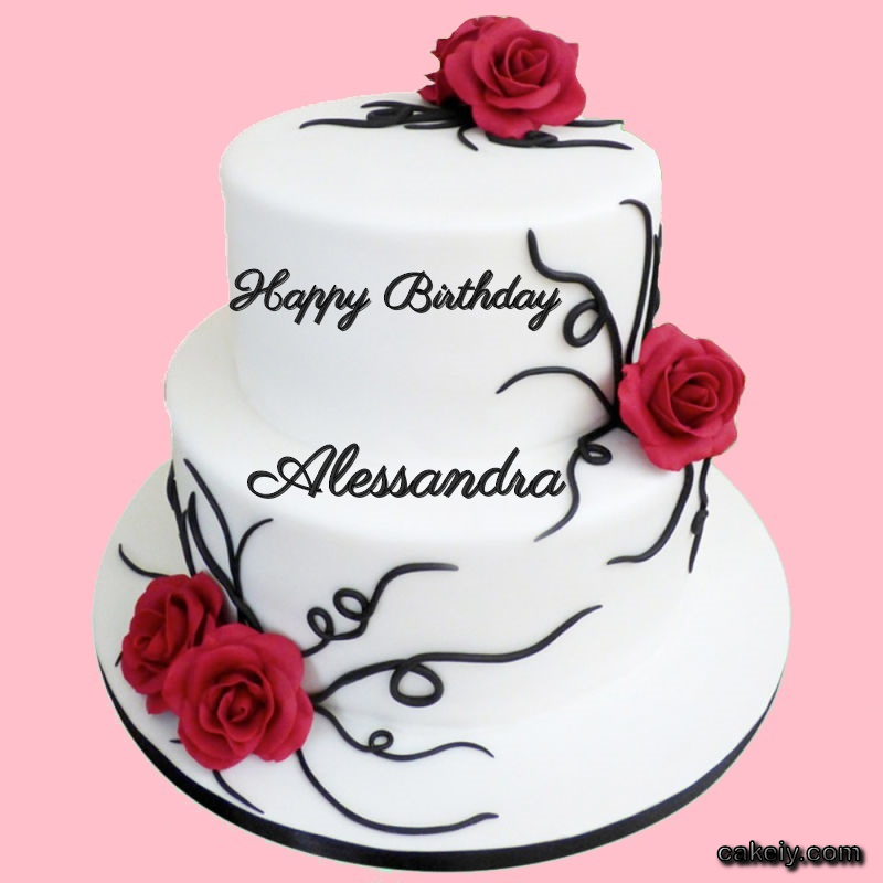 Multi Level Cake For Love for Alessandra