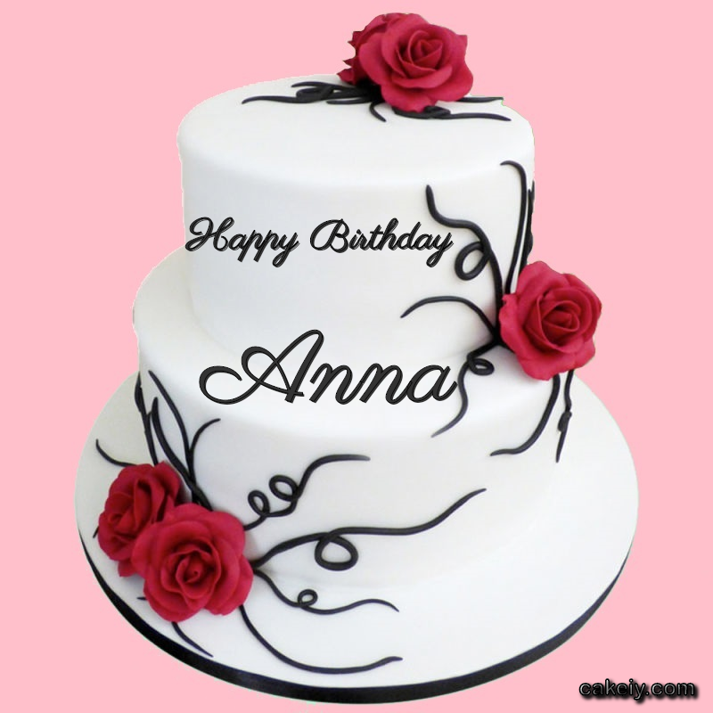 🎂 Happy Birthday Anna Cakes 🍰 Instant Free Download