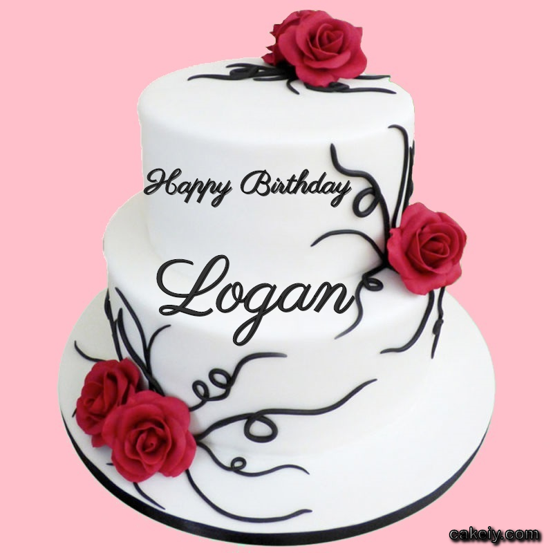Multi Level Cake For Love for Logan