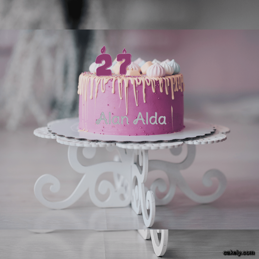 Pink Queen Cake for Alan Alda