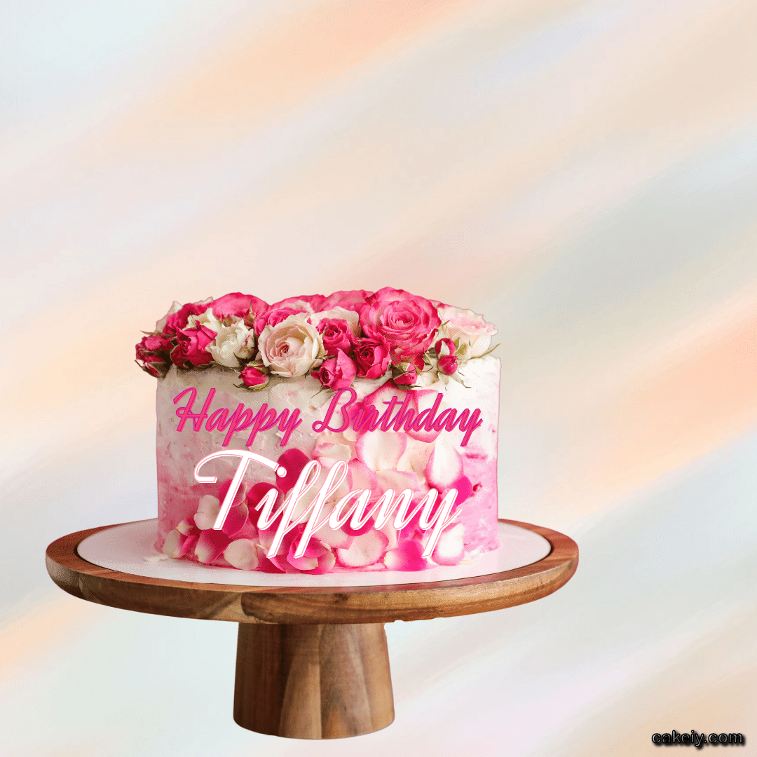 Pink Rose Cake for Tiffany