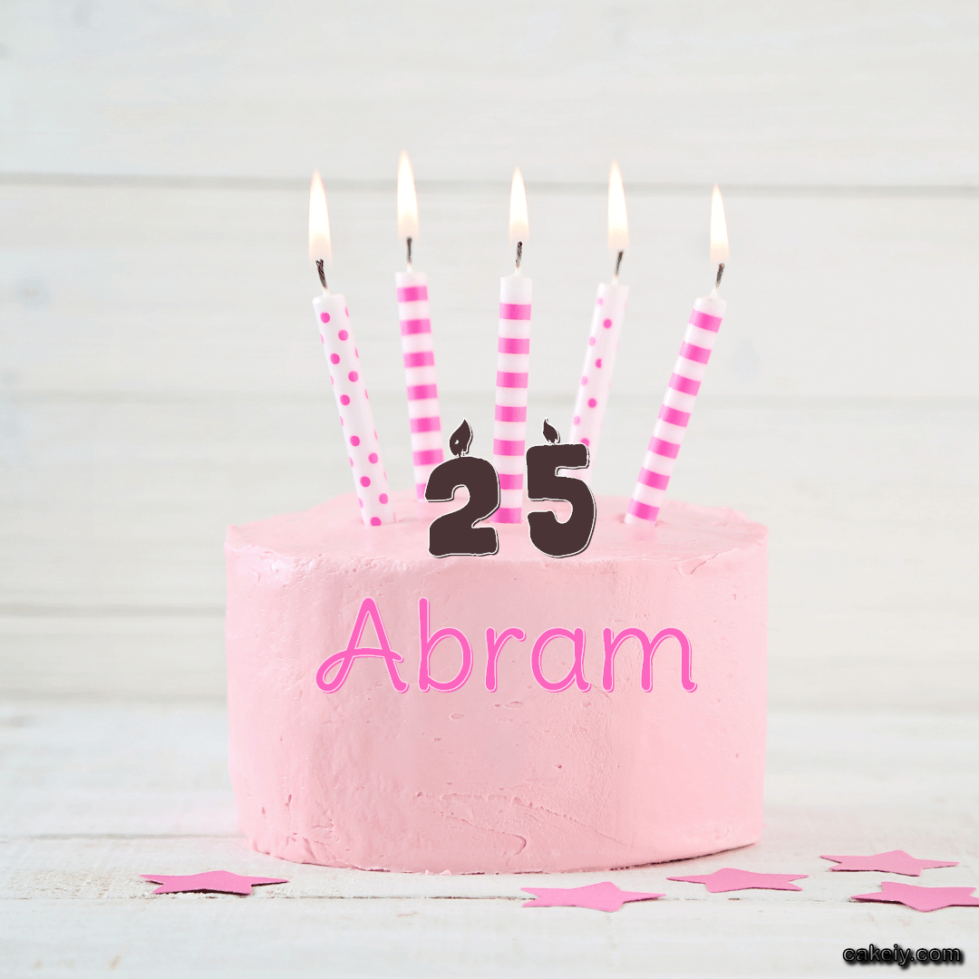 Pink Simple Cake for Abram