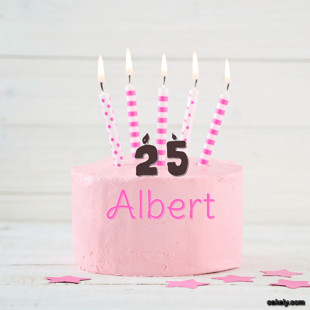 Pink Simple Cake for Albert