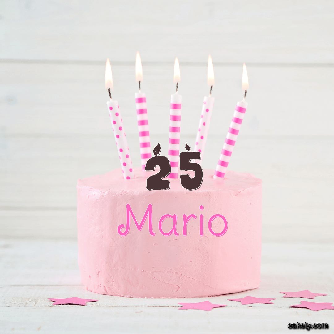 Pink Simple Cake for Mario