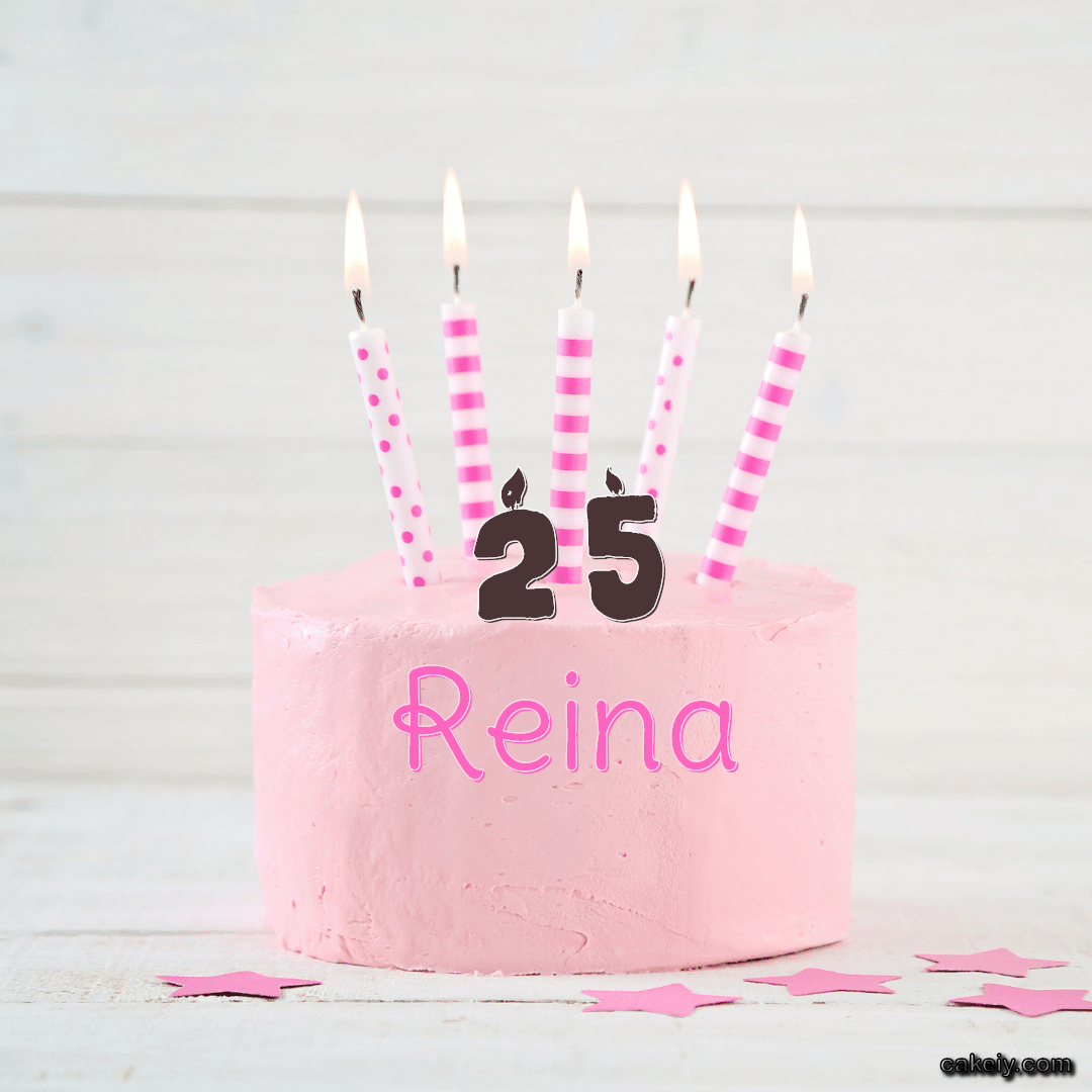 Pink Simple Cake for Reina