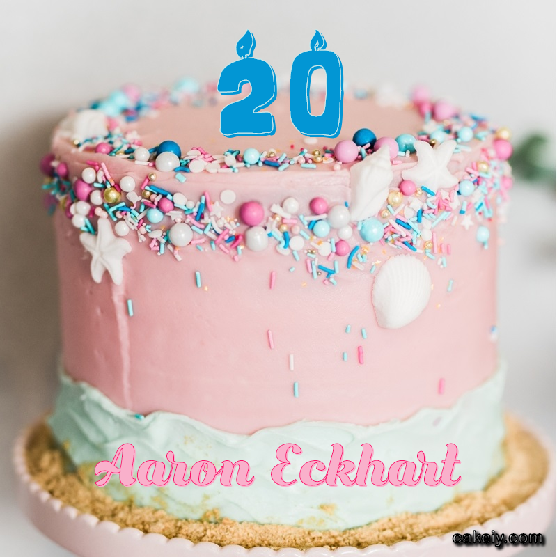 Pink Sprinkle with Year for Aaron Eckhart