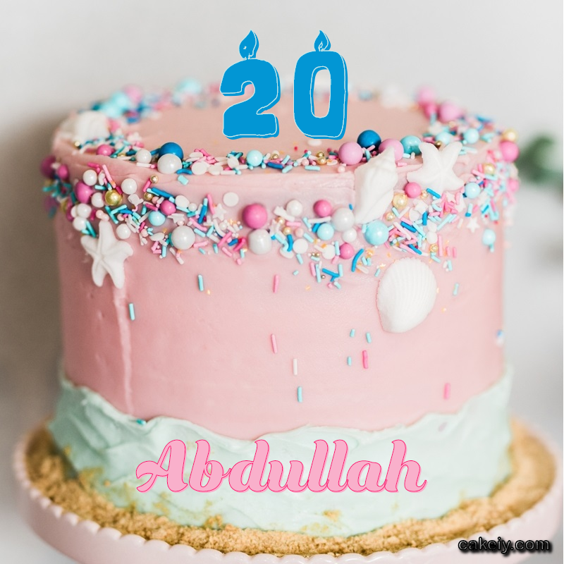 Pink Sprinkle with Year for Abdullah