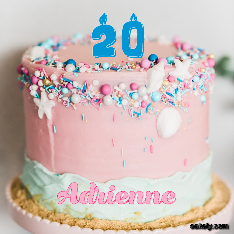 Pink Sprinkle with Year for Adrienne