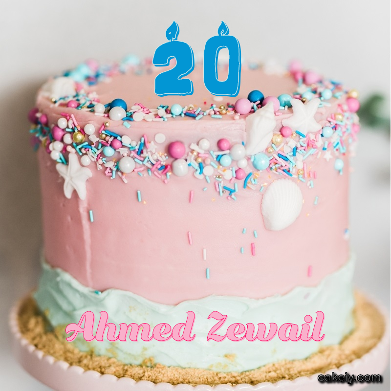 Pink Sprinkle with Year for Ahmed Zewail