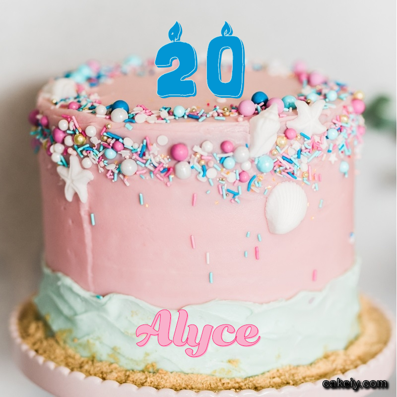 Pink Sprinkle with Year for Alyce