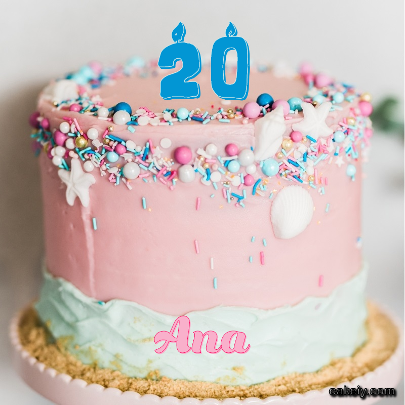 Pink Sprinkle with Year for Ana