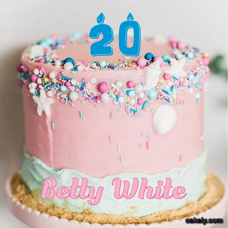 Pink Sprinkle with Year for Betty White
