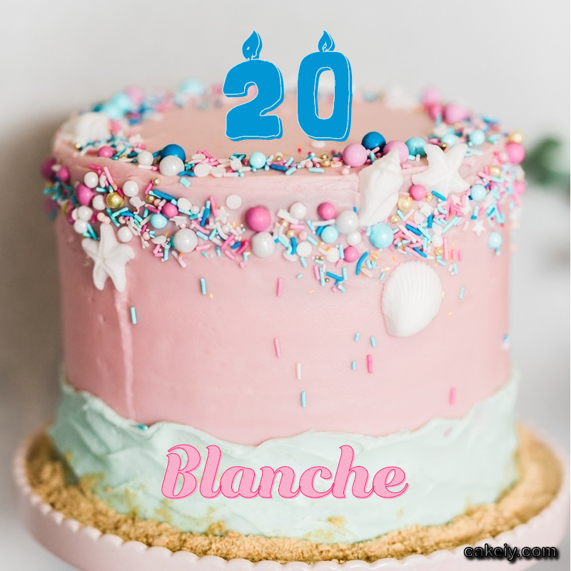 Pink Sprinkle with Year for Blanche