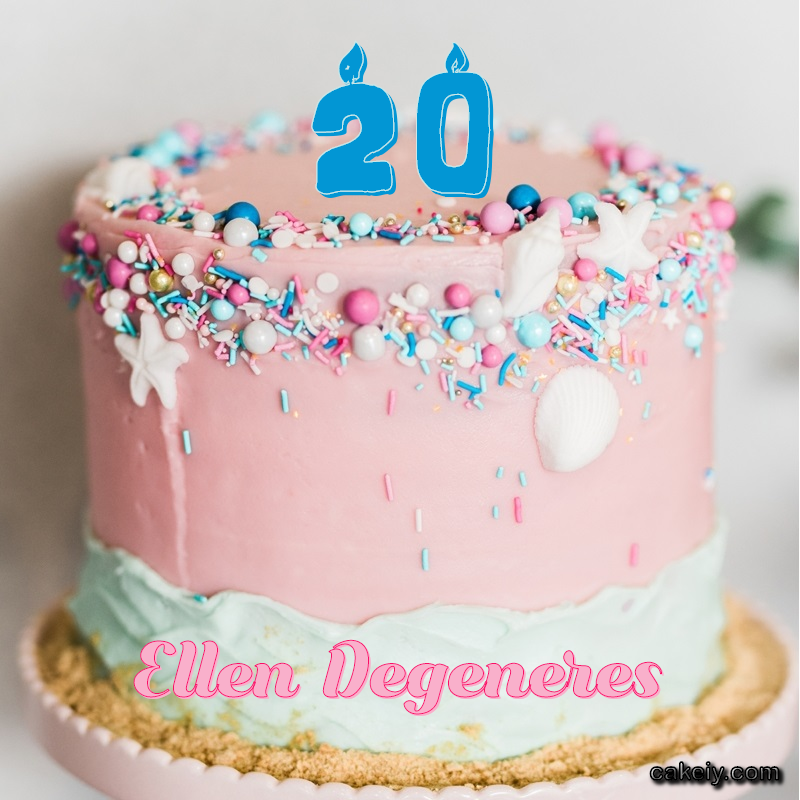 Pink Sprinkle with Year for Ellen Degeneres