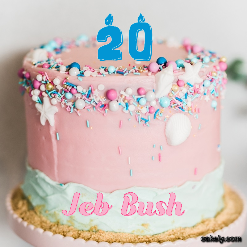 Pink Sprinkle with Year for Jeb Bush
