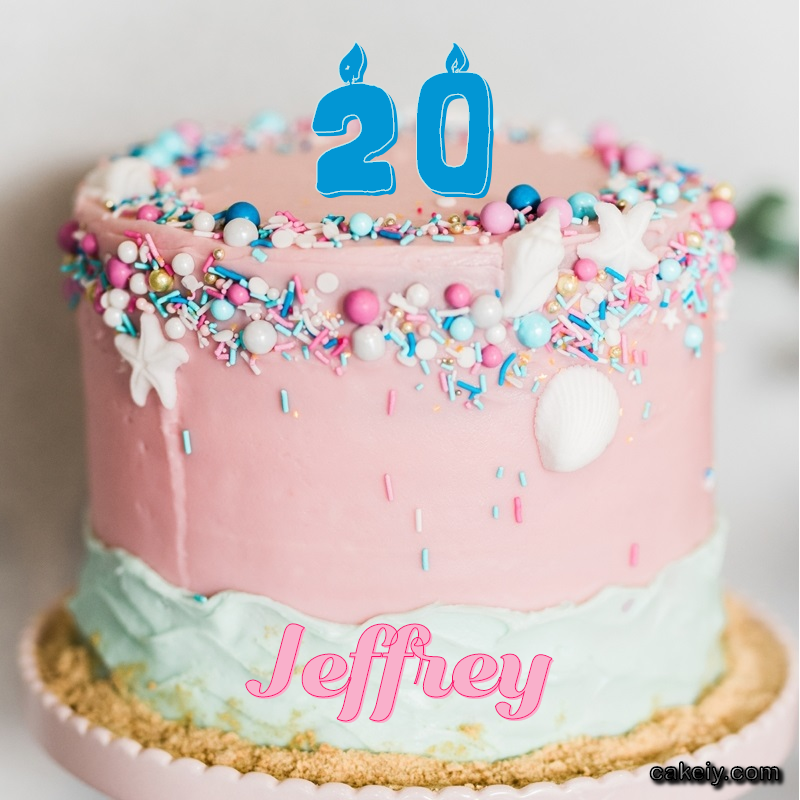 Pink Sprinkle with Year for Jeffrey