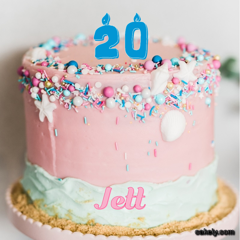 Pink Sprinkle with Year for Jett