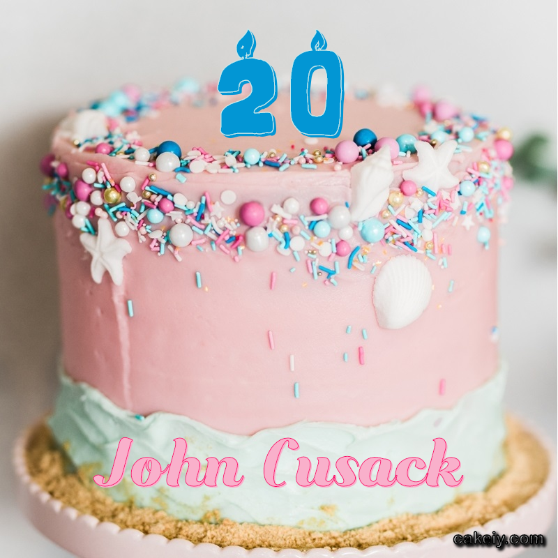 Pink Sprinkle with Year for John Cusack