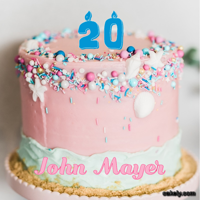 Pink Sprinkle with Year for John Mayer