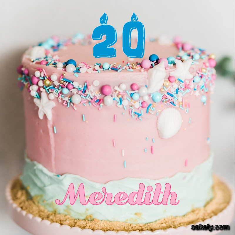 Pink Sprinkle with Year for Meredith